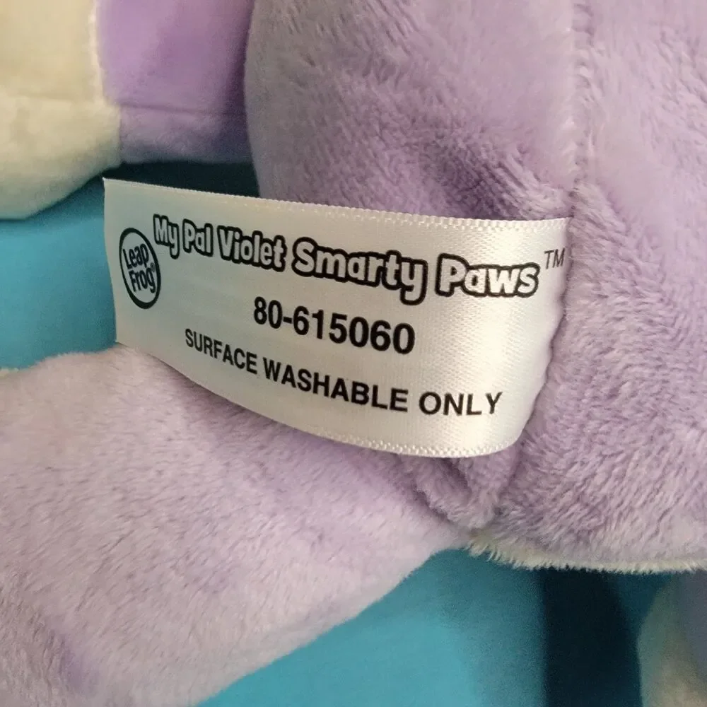 LeapFrog My Pal Violet Plush Interactive 13” Lavender Dog Tested With Cable